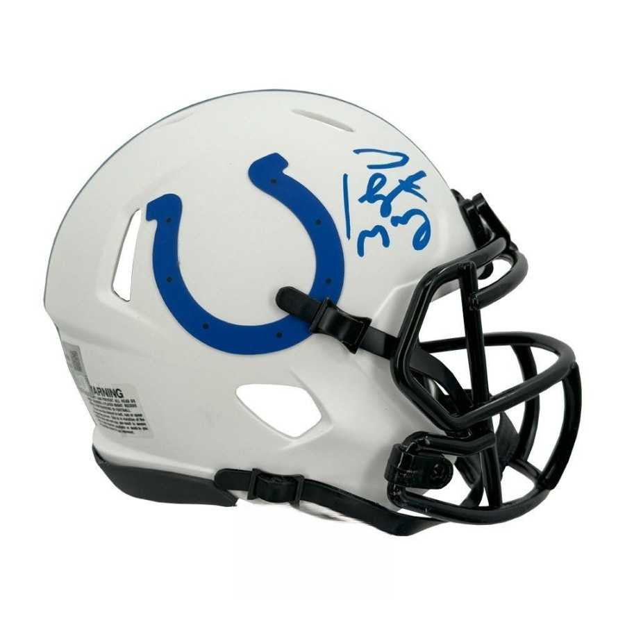 Peyton Manning Autographed Indianapolis Colts Lunar Eclipse Mini Helmet - Fanatics