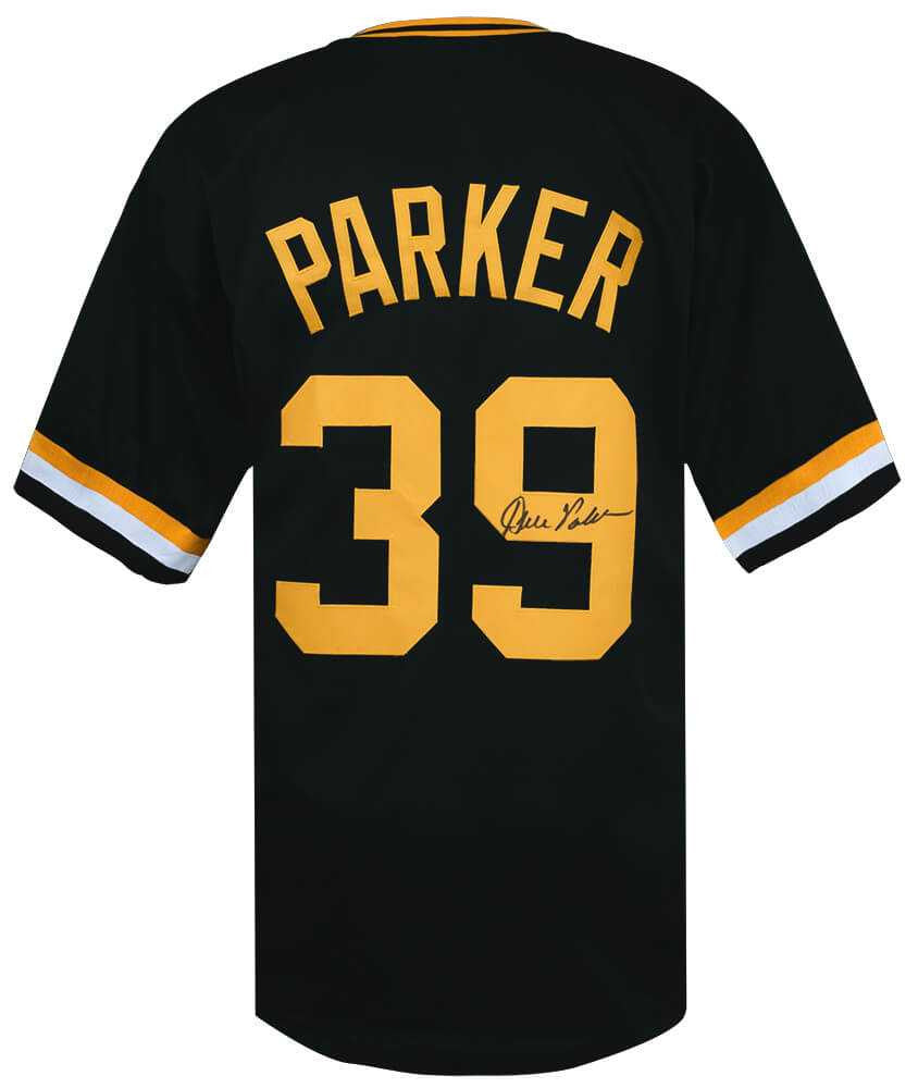 Pittsburgh Pirates Dave Parker Signed Black Throwback Jersey - Schwartz Authenticated