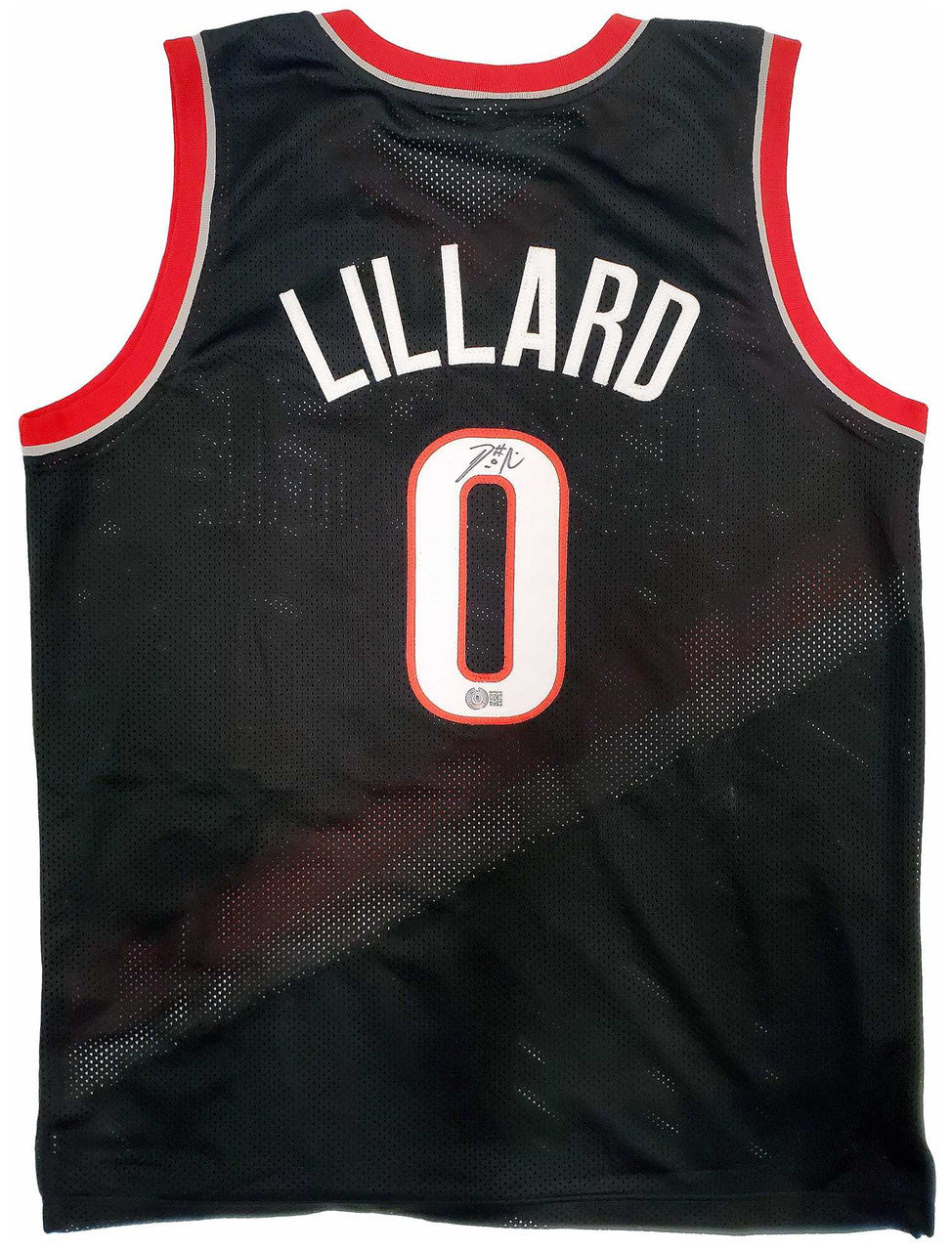 Portland Trail Blazers Damian Lillard Autographed Black Jersey Beckett BAS