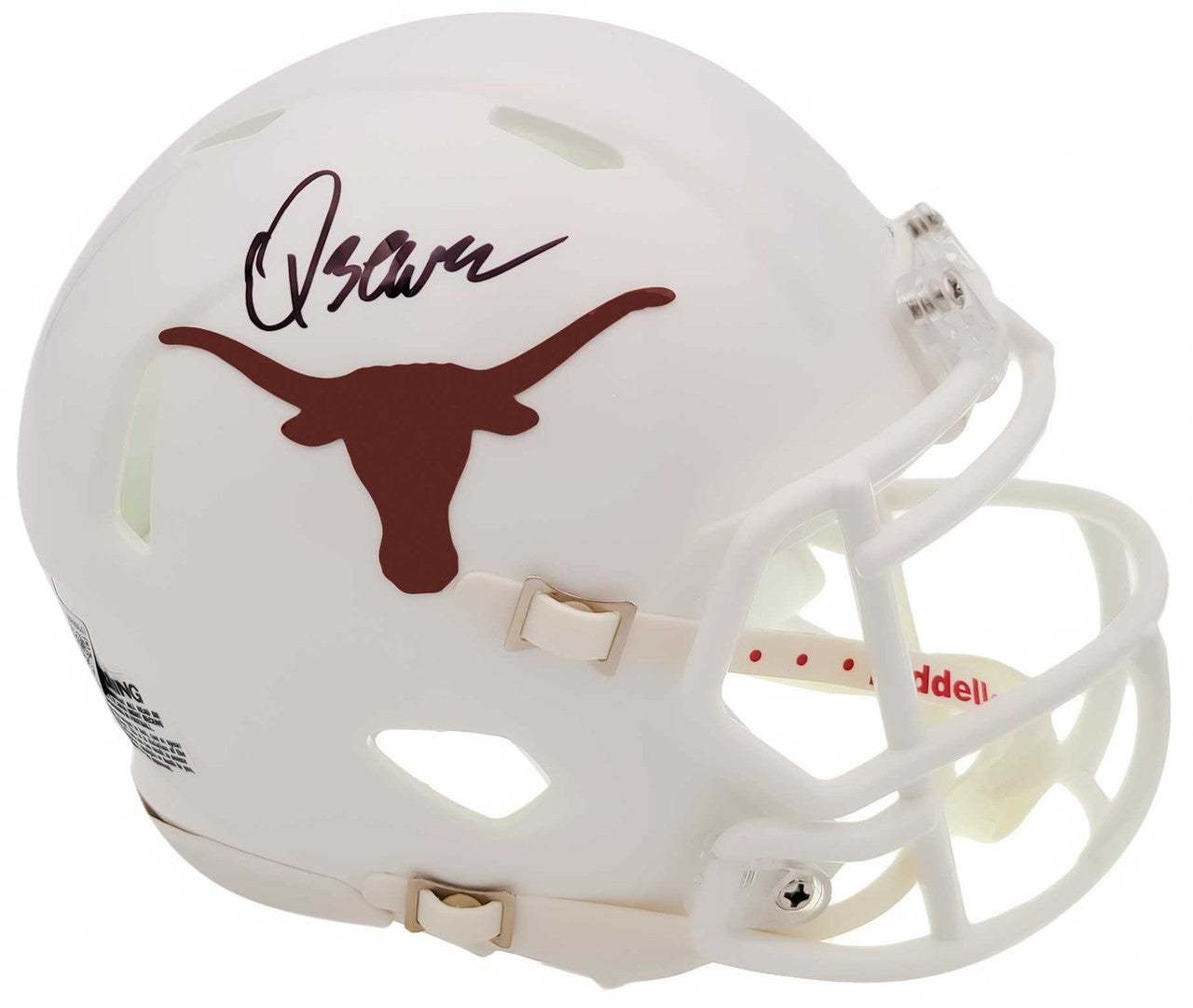 Texas Longhorns Quinn Ewers Autographed White Speed Mini Helmet – Beckett BAS QR Certified