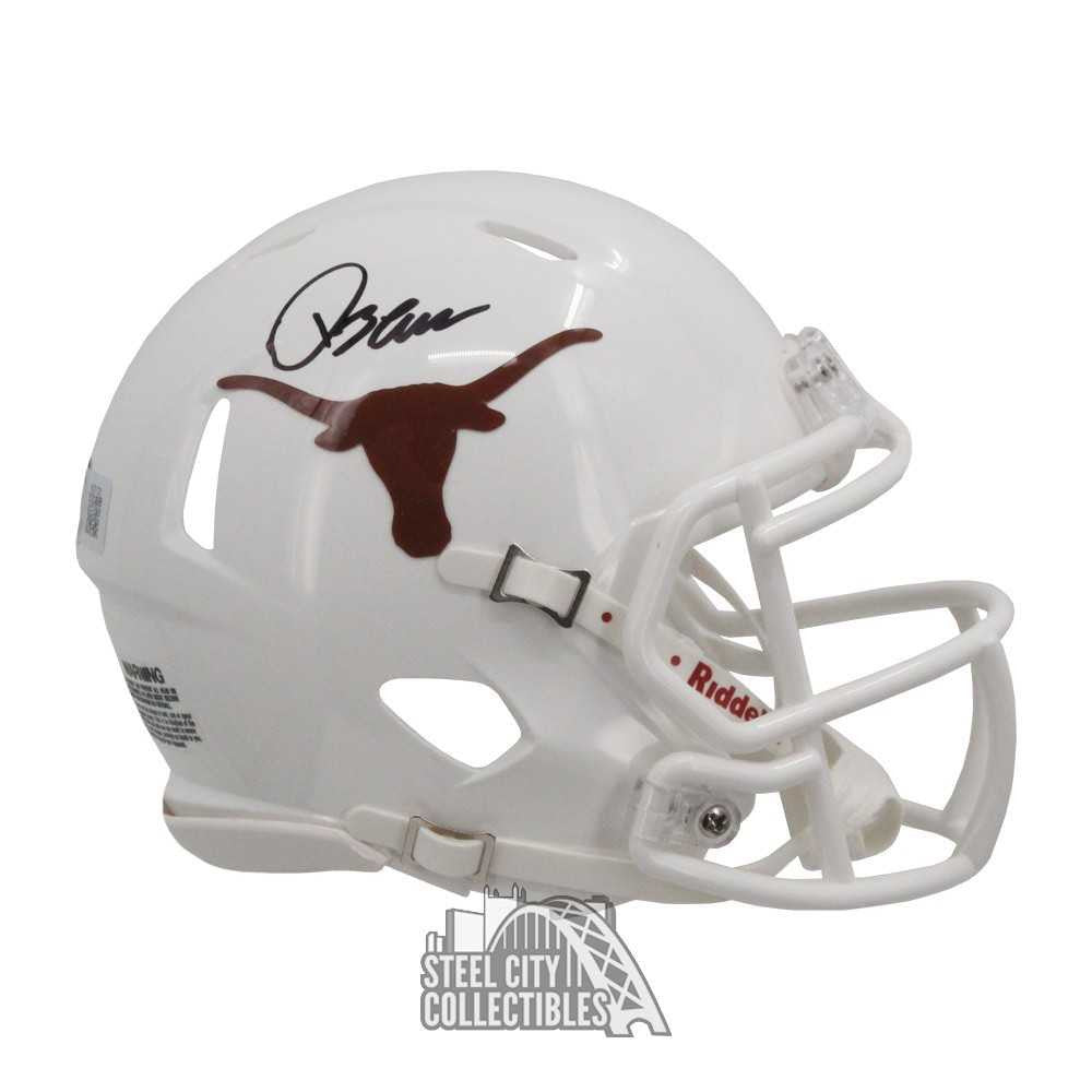 Quinn Ewers Autographed Texas Speed Mini Football Helmet - BAS