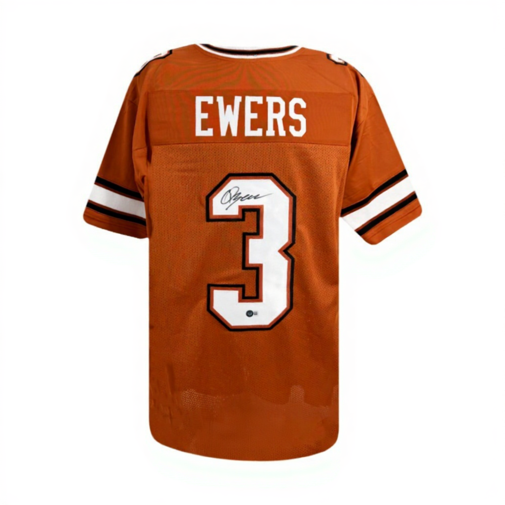 Quinn Ewers Signed Texas Longhorns Orange Jersey – BAS COA