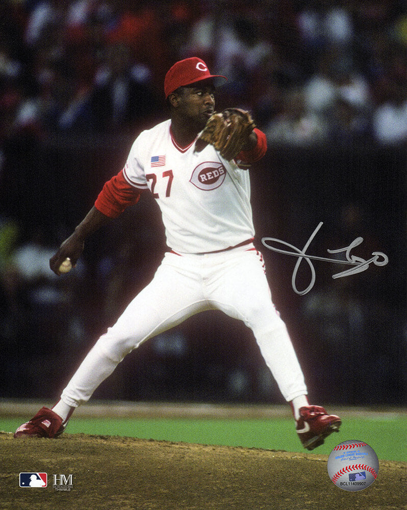 Jose Rijo Signed Cincinnati Reds Pitching Action 8x10 Photo