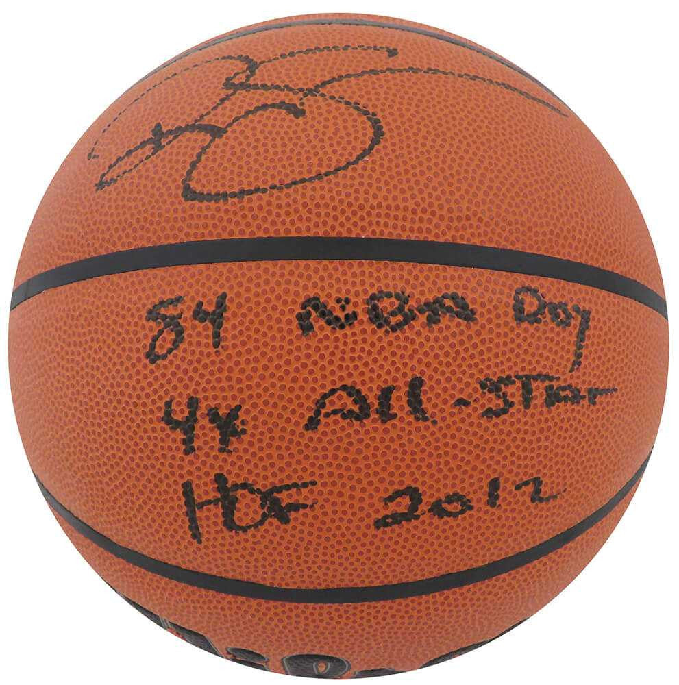 Ralph Sampson Signed Wilson Indoor/Outdoor NBA Basketball w/84 NBA ROY, 4x All Star, HOF'12 - Schwartz Authenticated