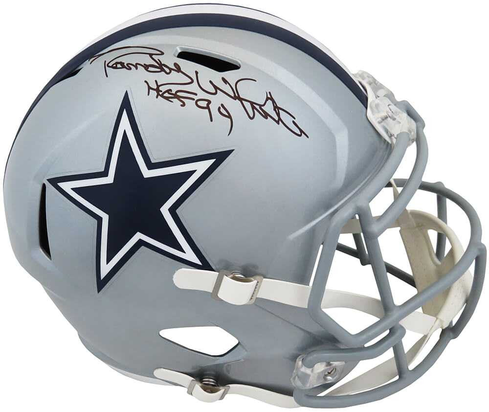 Randy White Signed Dallas Cowboys Riddell Full Size Speed Replica Helmet w/HOF'94 - Schwartz Authenticated