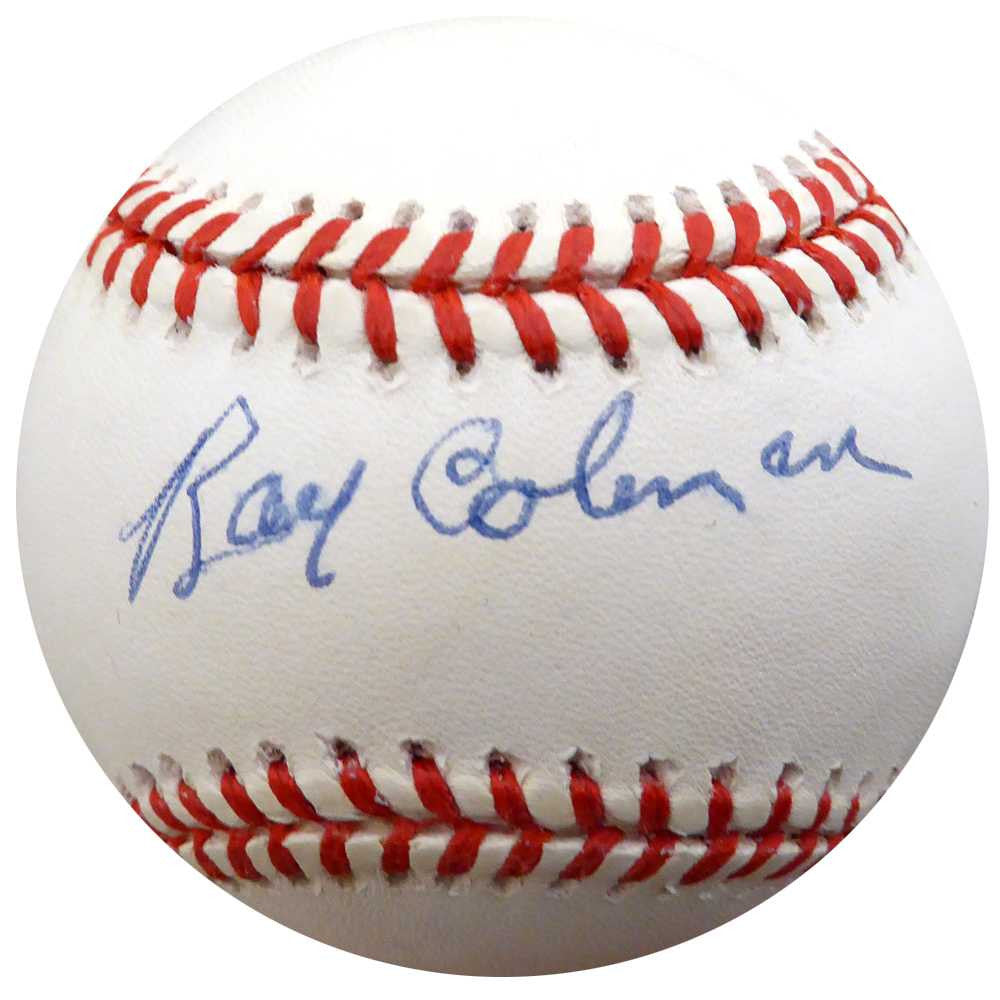 Ray Coleman Autographed Official AL Baseball St. Louis Browns, Chicago White Sox Beckett BAS #F26437