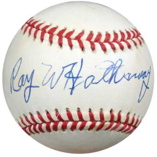 Ray Hathaway Autographed NL Baseball Brooklyn Dodgers PSA/DNA #P71570