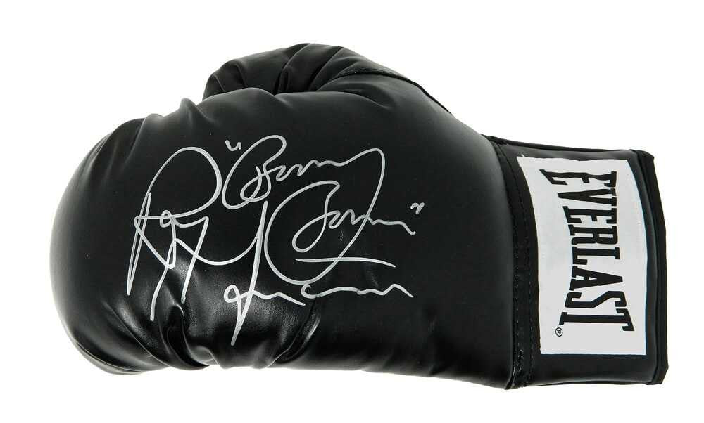 Ray Mancini Signed Everlast Black Boxing Glove w/Boom Boom - Schwartz Authenticated