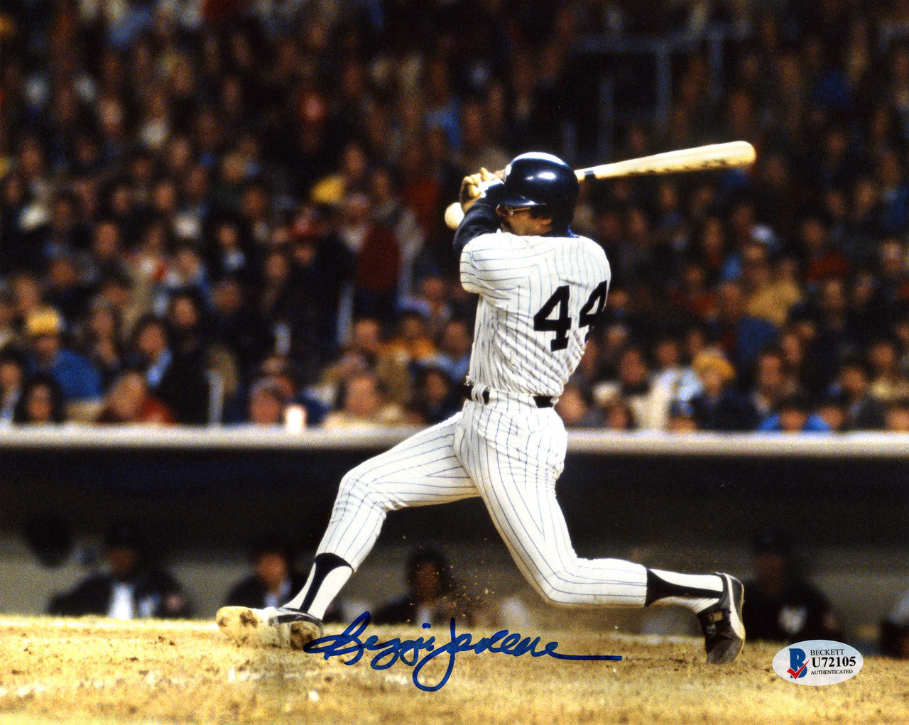 Reggie Jackson Autographed 8x10 Photo New York Yankees Beckett BAS