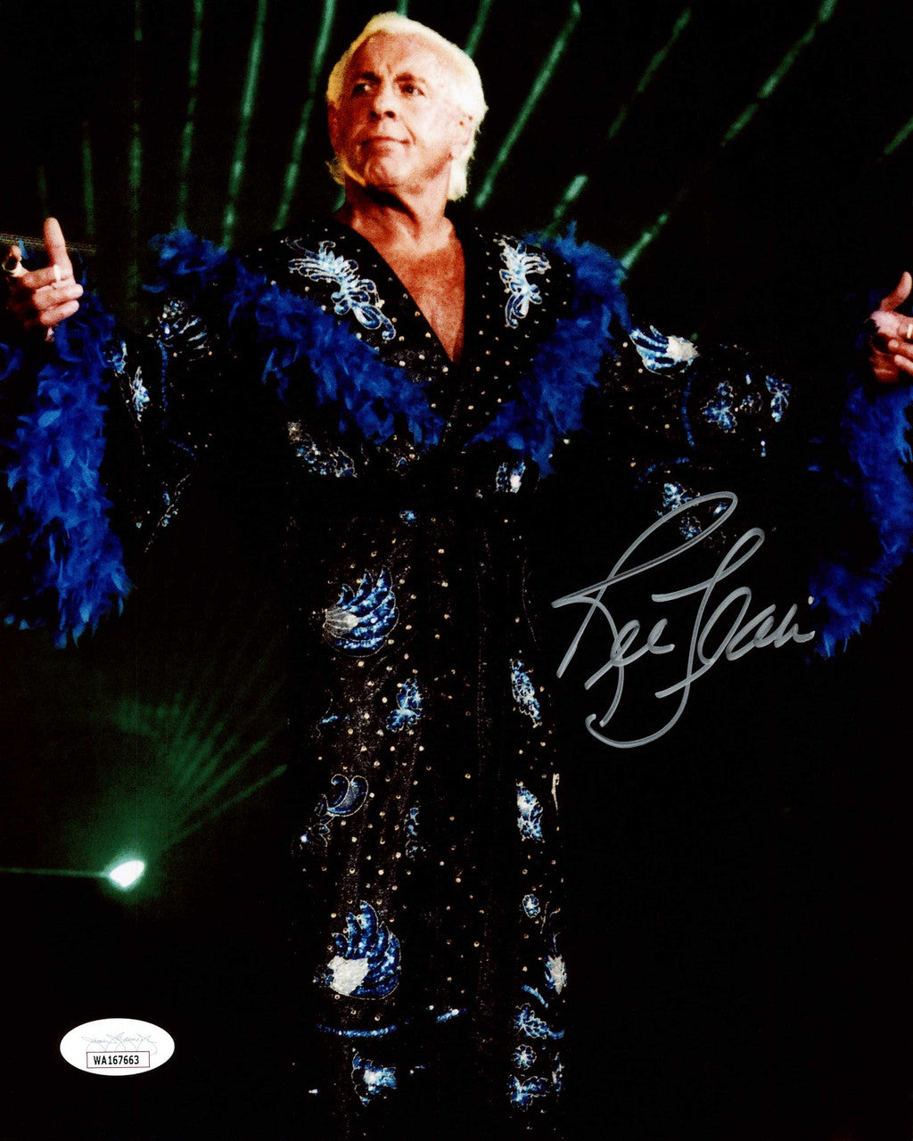 Ric Flair Autographed 8x10 Photo WWE JSA Stock #228797