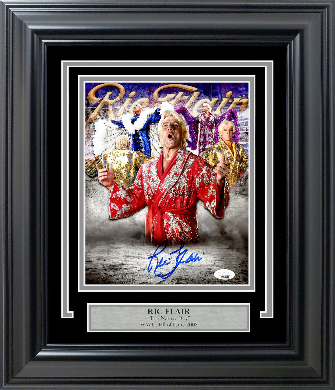 Ric Flair Framed 8x10 Autographed Photo James Spence Authentication COA