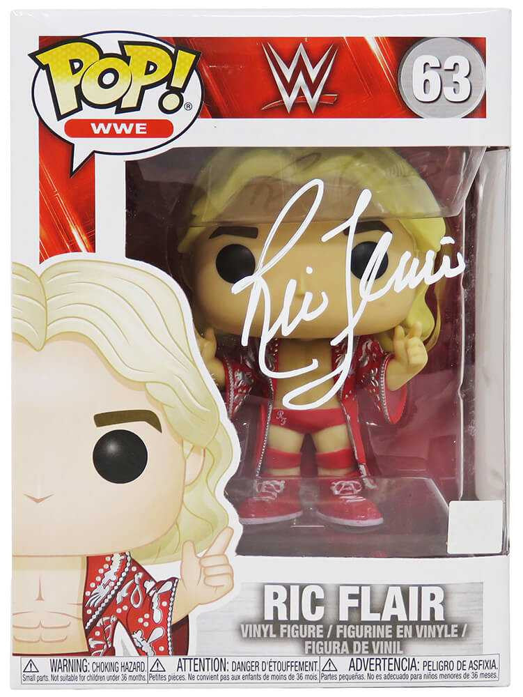 Ric Flair Signed WWE Wrestling Funko Pop Doll #63 - Schwartz Authenticated