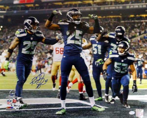 Richard Sherman Autographed 16x20 Photo Seattle Seahawks.