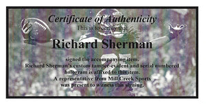 Richard Sherman Certificate of Authenticity