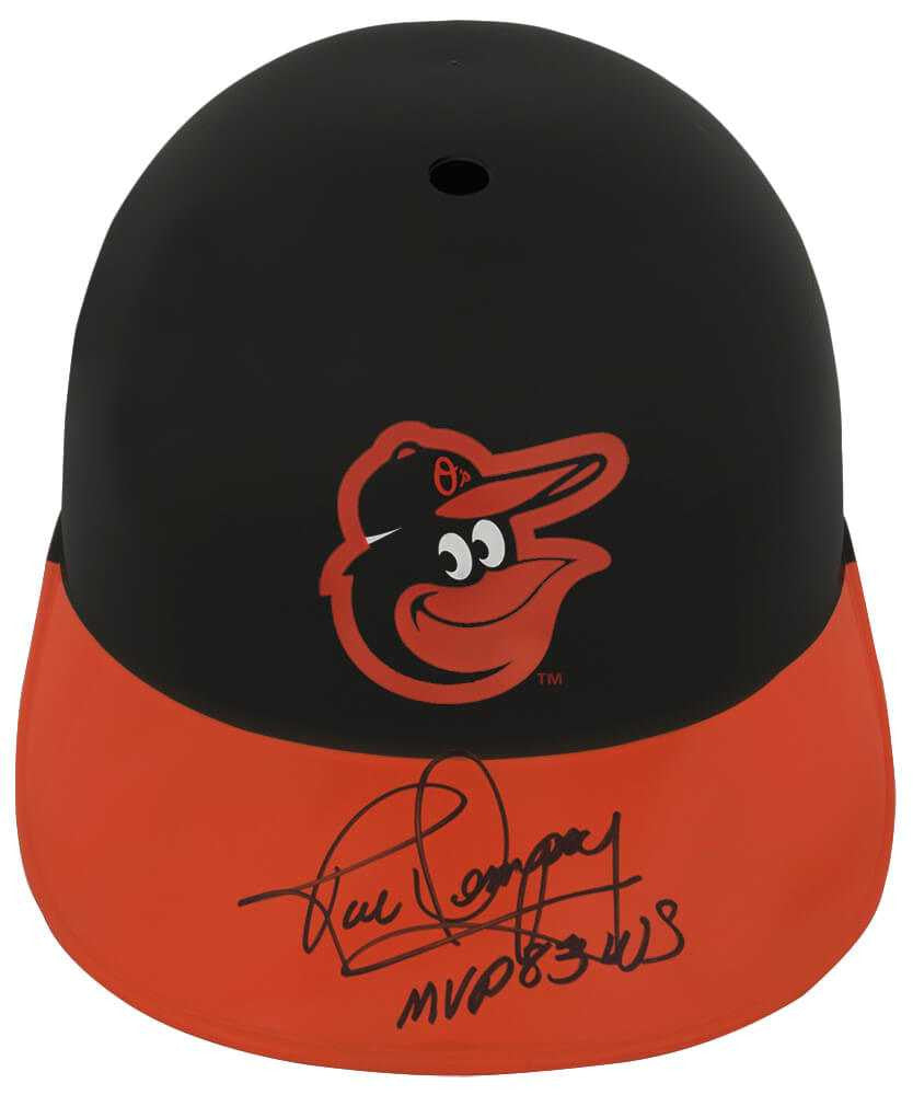 Rick Dempsey Signed Baltimore Orioles Souvenir Replica Baseball Batting Helmet w/MVP 83 WS - Schwartz Authenticated