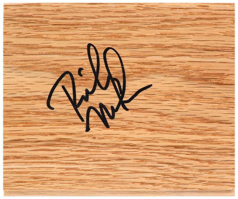 Rick Mahorn Signed 5×6 Floor Piece - Schwartz Authenticated