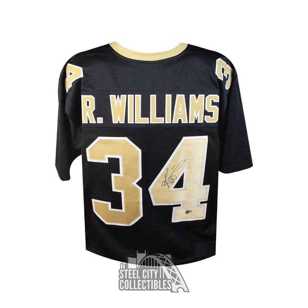 Ricky Williams Autographed New Orleans Black Custom Football Jersey - BAS