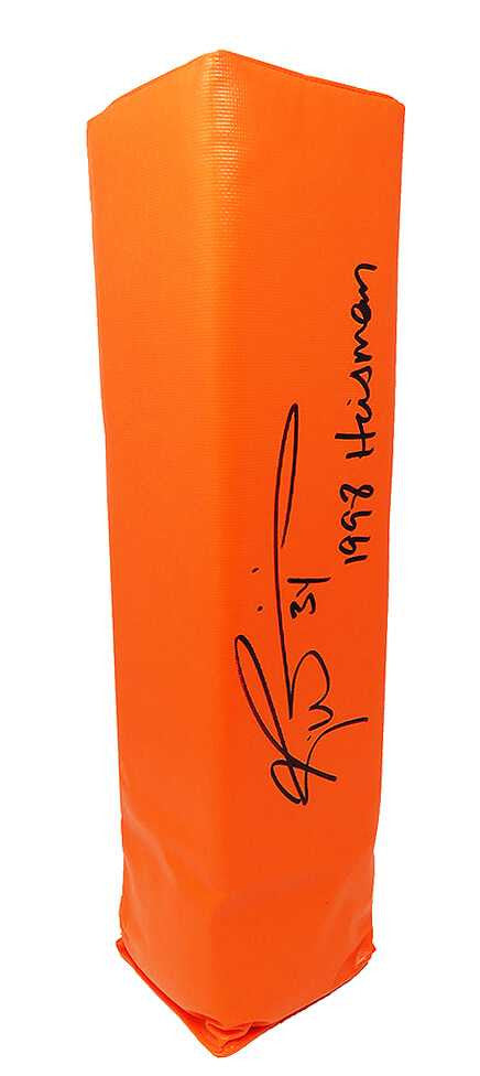 Ricky Williams Signed Endzone Pylon w/ Heisman ’98 – Schwartz COA
