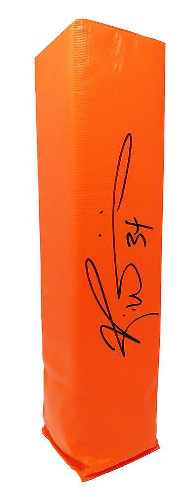 Ricky Williams Signed Orange Endzone Pylon