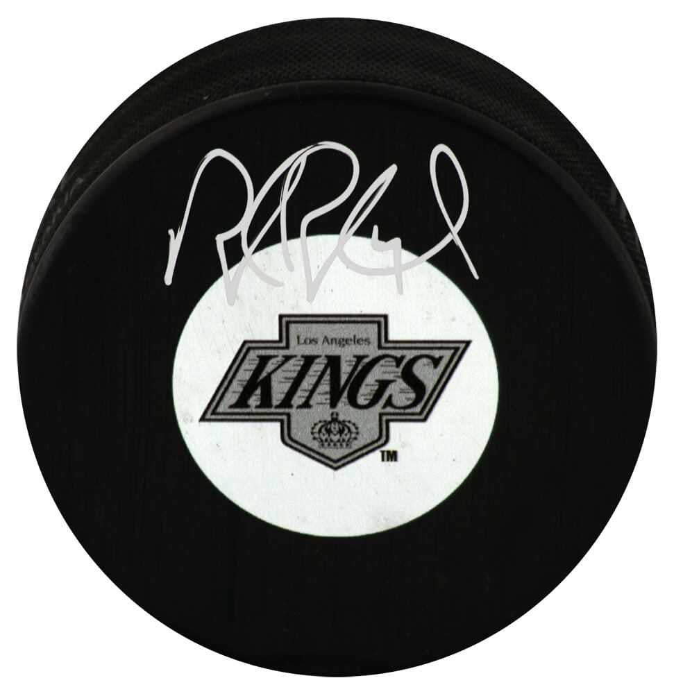 Rob Blake Signed Los Angeles Kings Logo Puck