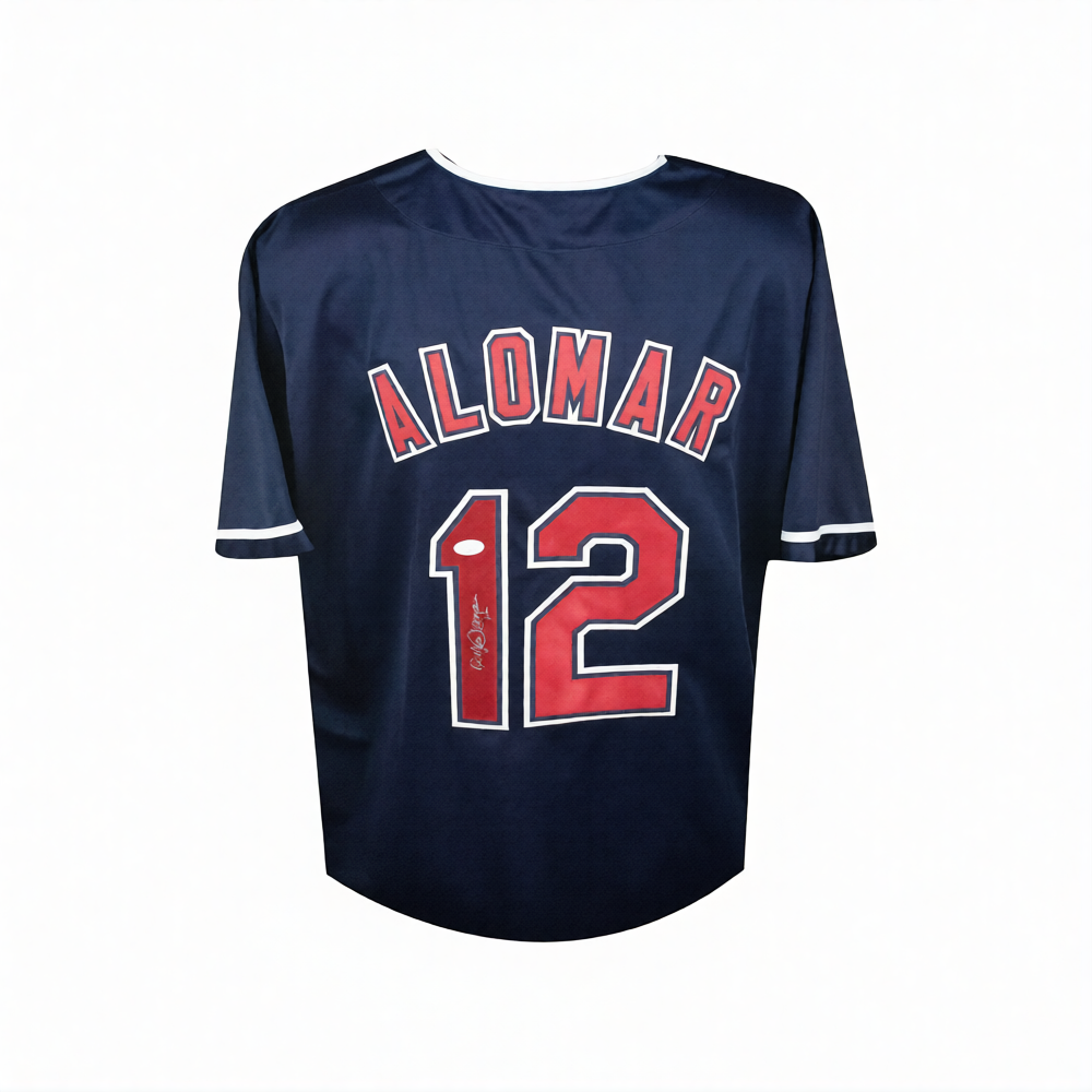 Cleveland Roberto Alomar Autographed Custom Baseball Jersey - JSA COA