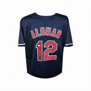 Cleveland Roberto Alomar Autographed Custom Baseball Jersey - JSA COA