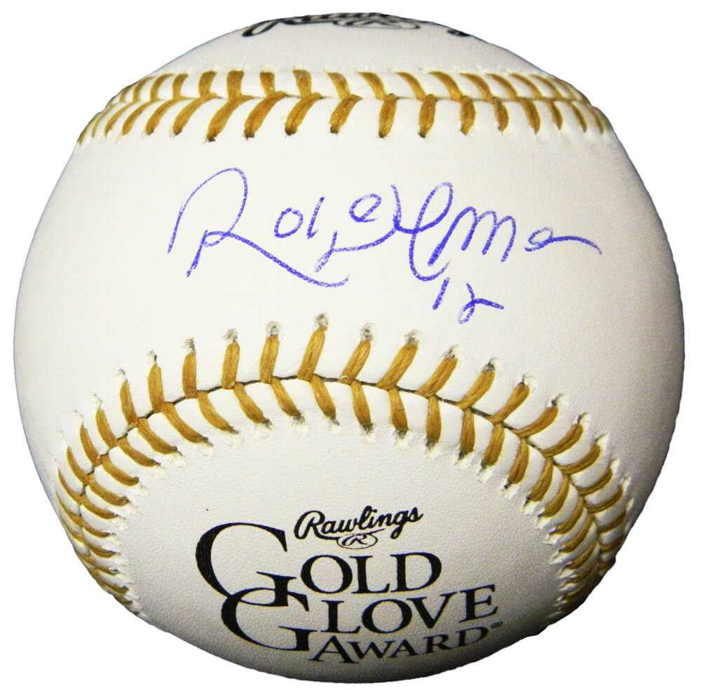 Roberto Alomar Signed Rawlings Gold Glove Award Baseball - Schwartz Authenticated