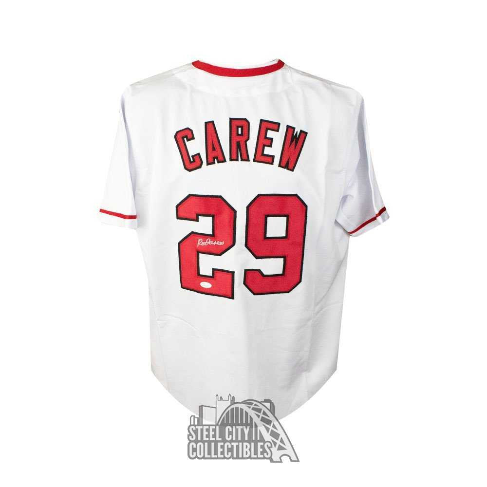 Rod Carew Autographed Los Angeles Custom Baseball Jersey - JSA COA