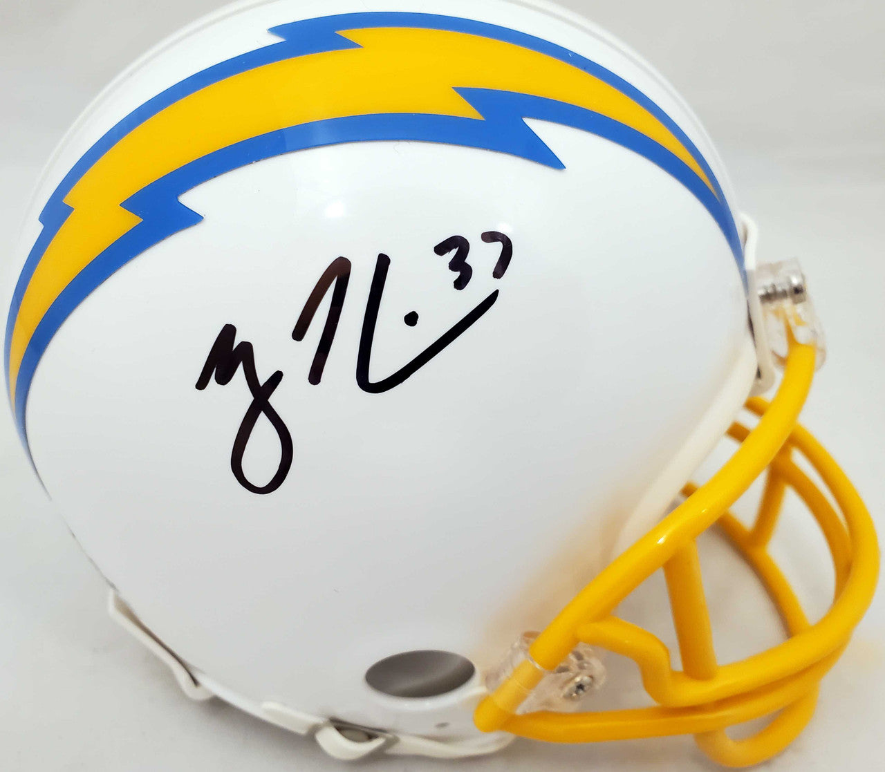 Rodney Harrison Autographed San Diego Chargers White Mini Helmet Beckett BAS