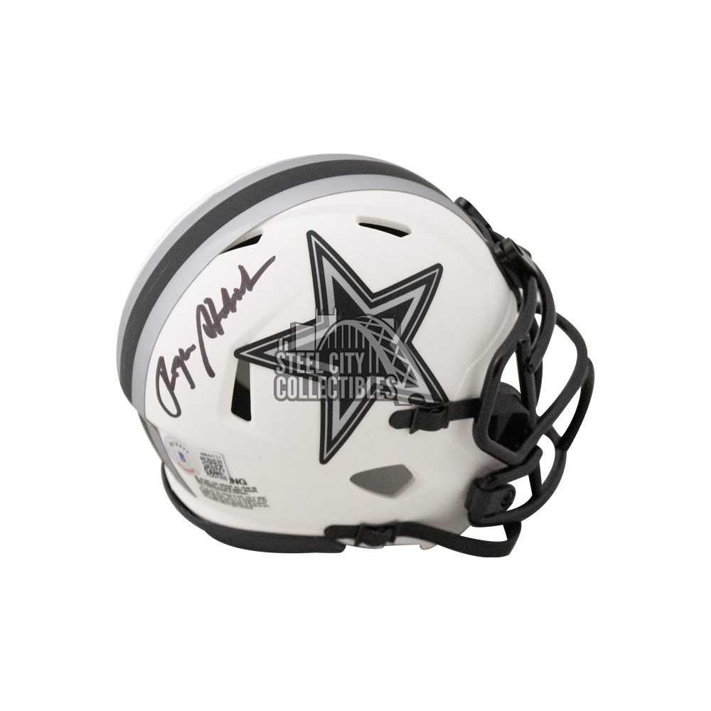 Roger Staubach Autographed Dallas Cowboys Lunar Eclipse Mini Football Helmet - BAS