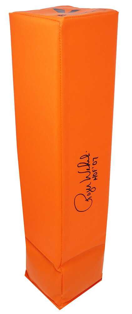Roger Wehrli Signed Orange Endzone Pylon w/HOF'07 - Schwartz Authenticated