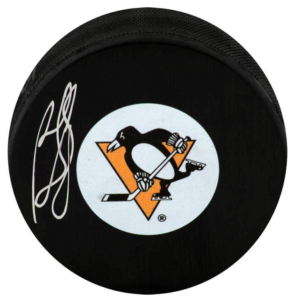 Ron Francis Signed Pittsburgh Penguins Medium Logo Hockey Puck