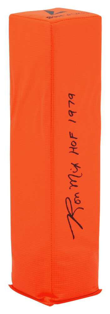 Ron Mix Signed BSN Orange Endzone Football Pylon w/HOF 1979