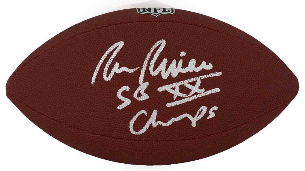 Ron Rivera Signed Wilson Limited Full Size NFL Football w/SB XX Champs