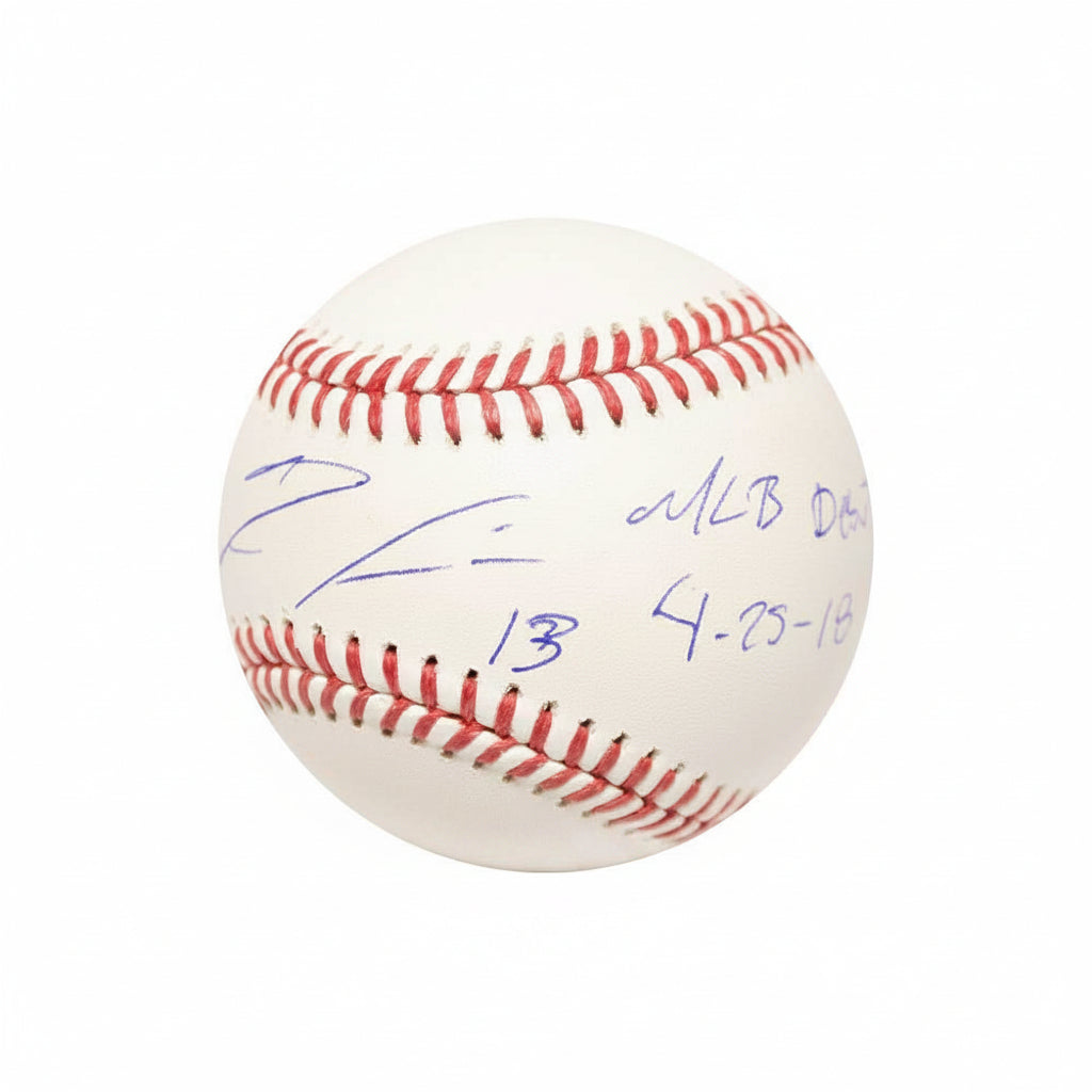 Atlanta Braves Ronald Acuña Jr. Autographed Official MLB Baseball w/ "MLB Debut 4-25-18" Inscription - JSA COA