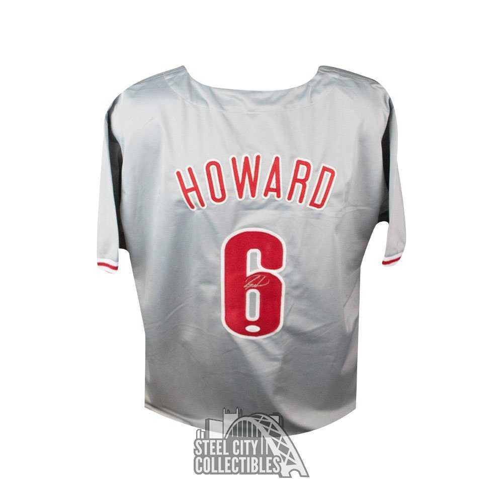 Ryan Howard Autographed Philadelphia Custom Baseball Jersey - JSA COA