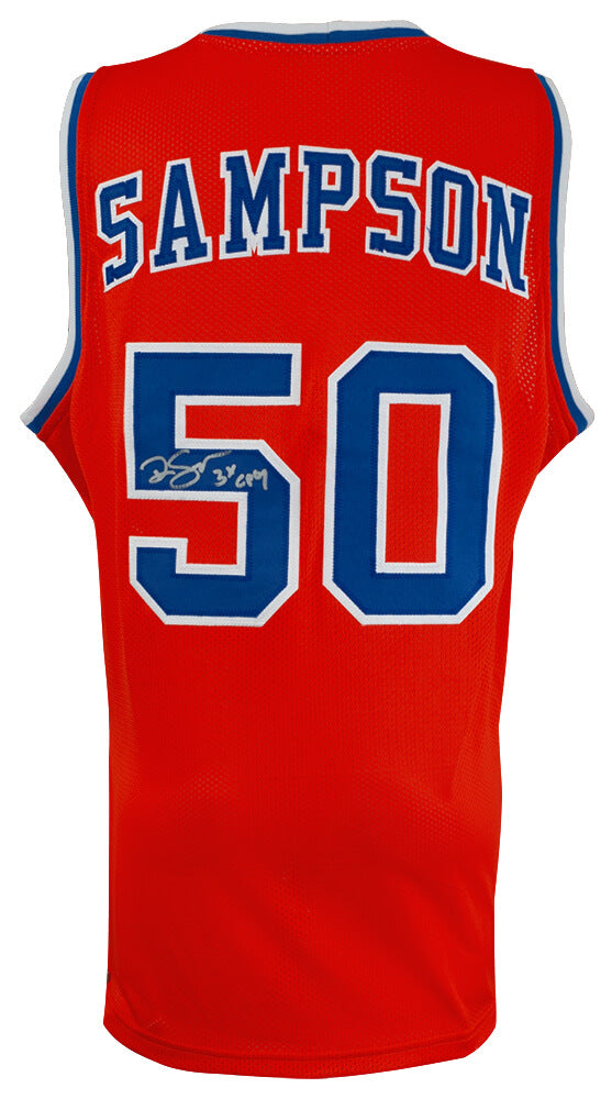 Ralph Sampson Signed Orange Throwback Custom College Basketball Jersey w/3x CPOY