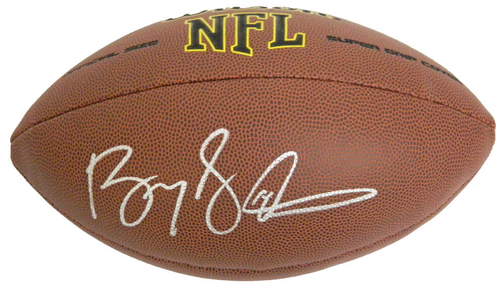 Barry Sanders Signed Wilson Super Grip NFL Football - Schwartz