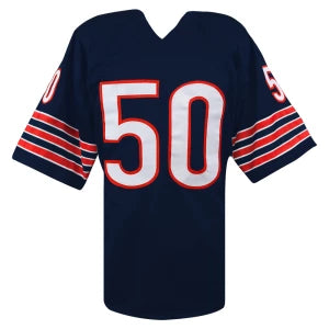 Mike Singletary HOF 98 Autographed Chicago Bears Custom Jersey Beckett BAS