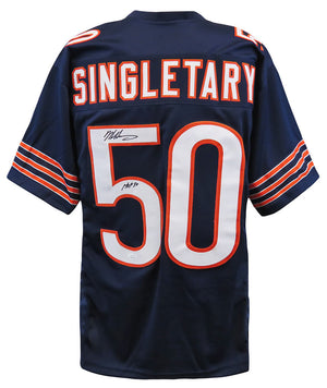 Mike Singletary HOF 98 Autographed Chicago Bears Custom Jersey Beckett BAS