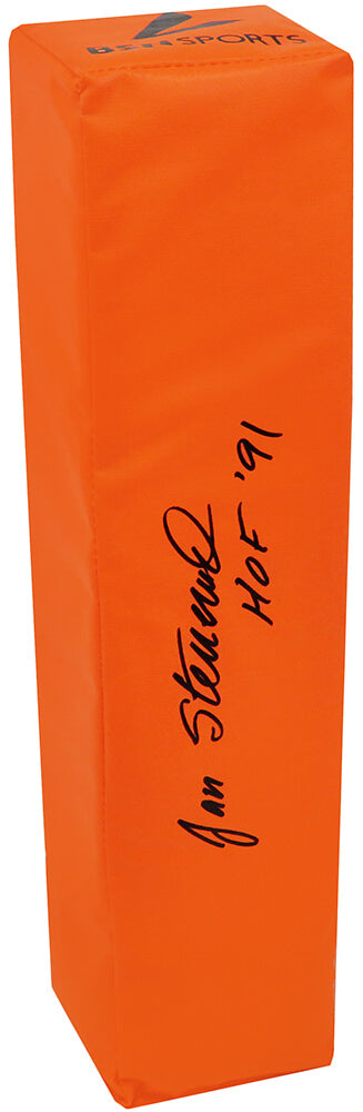 Jan Stenerud Signed BSN Orange Endzone Football Pylon w/HOF'91