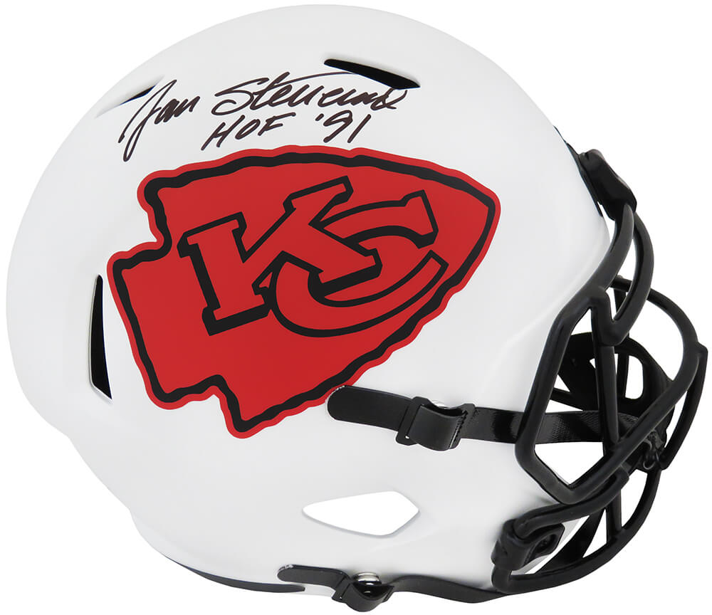 Jan Stenerud Signed Kansas City Chiefs Lunar Eclipse Riddell Full Size Speed Replica Helmet w/HOF'91
