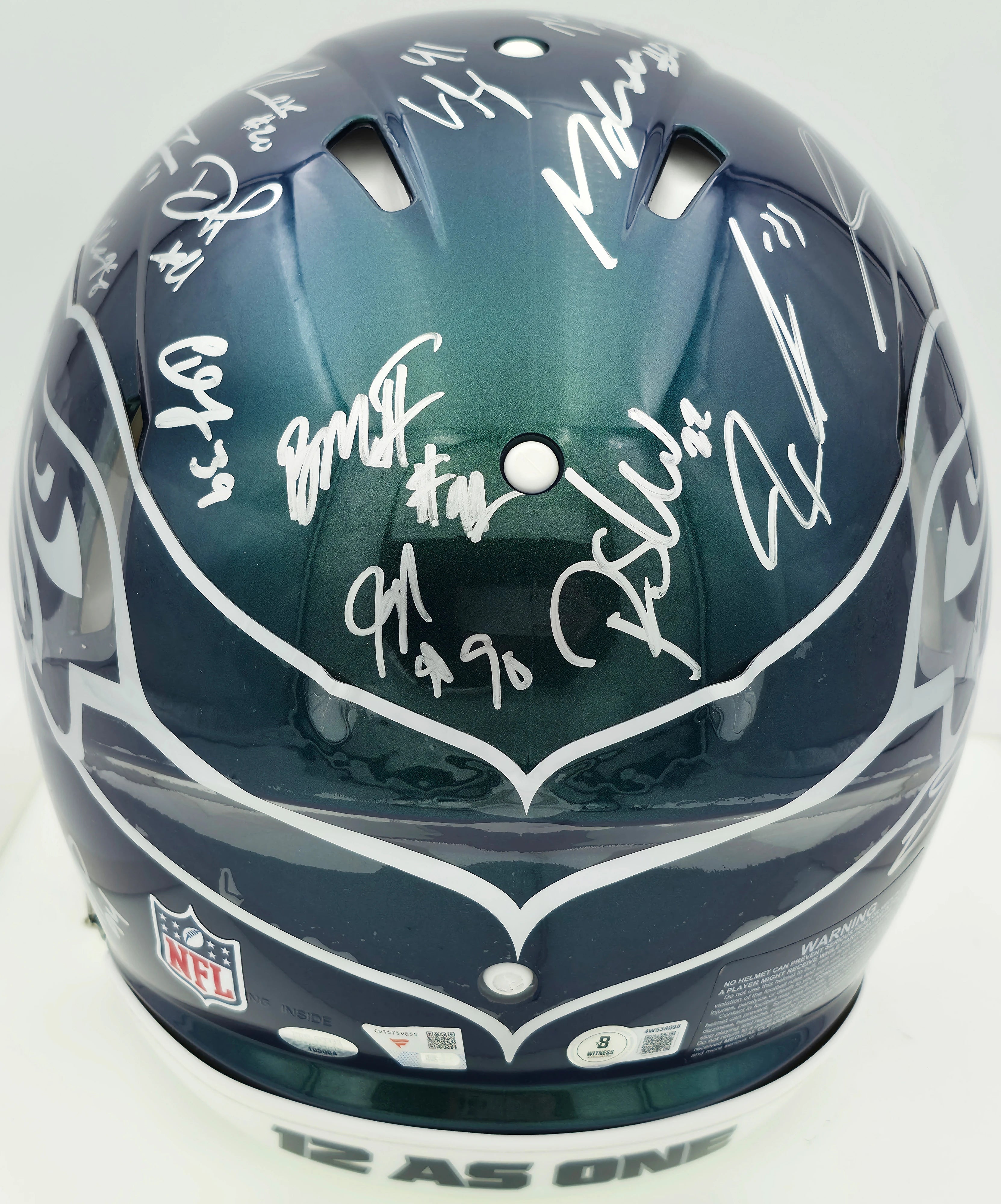 Seattle Seahawks Super Bowl LX Champions 28-Signature Autographed Rivalries Full Size Speed Authentic Helmet - Beckett & Fanatics Authenticated