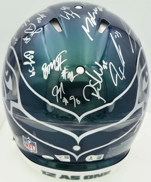 Seattle Seahawks Super Bowl LX Champions 28-Signature Autographed Rivalries Full Size Speed Authentic Helmet - Beckett & Fanatics Authenticated