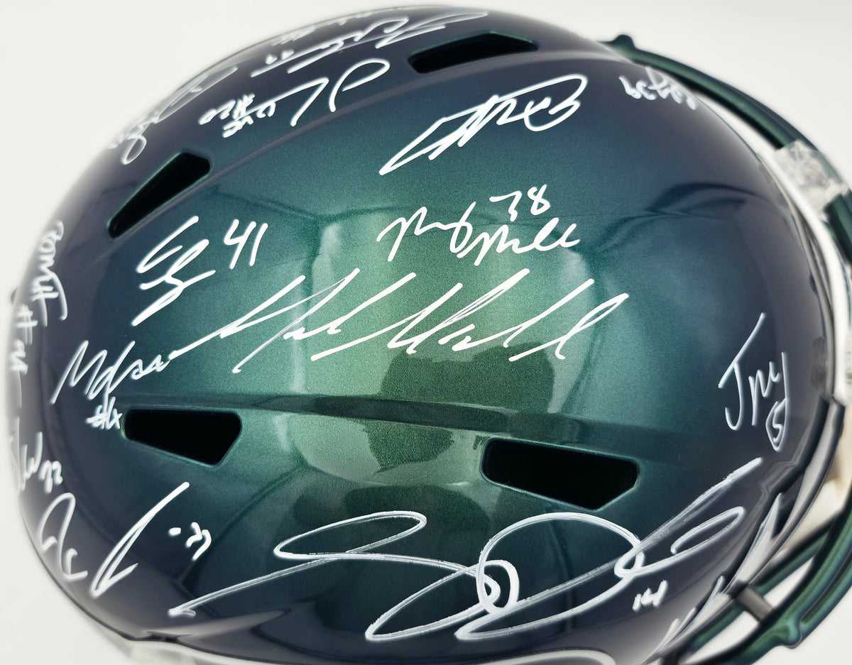 Seattle Seahawks Super Bowl LX Champions 28-Signature Autographed Rivalries Full Size Speed Replica Helmet - Beckett & Fanatics Authenticated