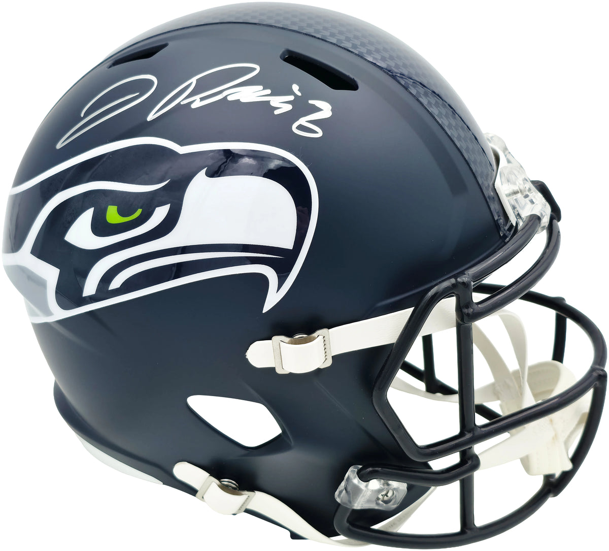 Jadarian Price Autographed Seattle Seahawks Blue Full Size Speed Replica Helmet - Beckett BAS Authenticated