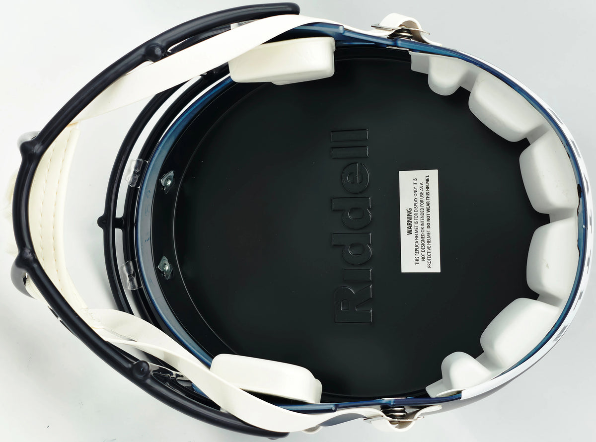 Jadarian Price Autographed Seattle Seahawks Blue Full Size Speed Replica Helmet - Beckett BAS Authenticated