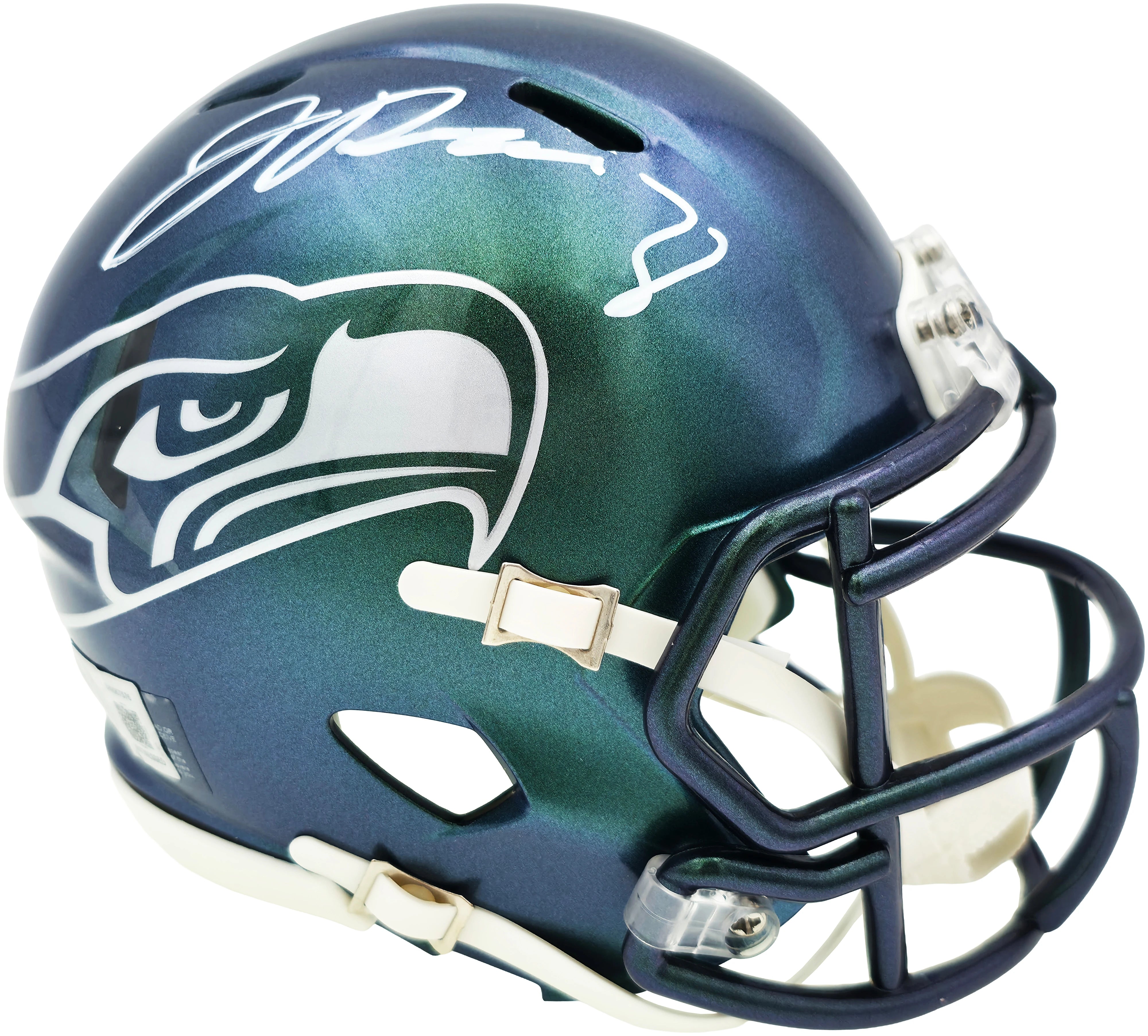 Jadarian Price Autographed Seattle Seahawks Rivalries Speed Mini Helmet - Beckett BAS Authenticated