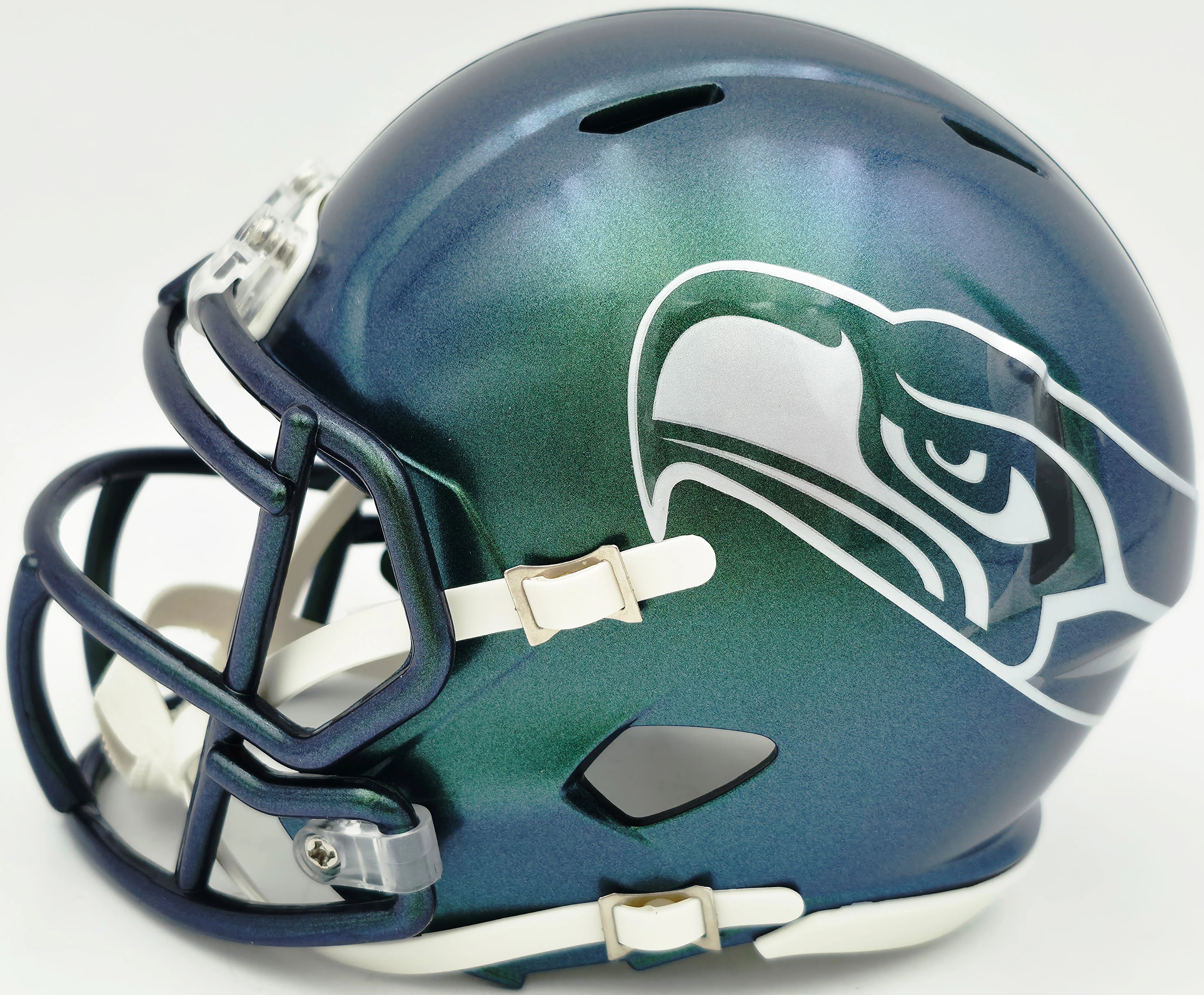 Jadarian Price Autographed Seattle Seahawks Rivalries Speed Mini Helmet - Beckett BAS Authenticated