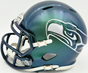 Jadarian Price Autographed Seattle Seahawks Rivalries Speed Mini Helmet - Beckett BAS Authenticated